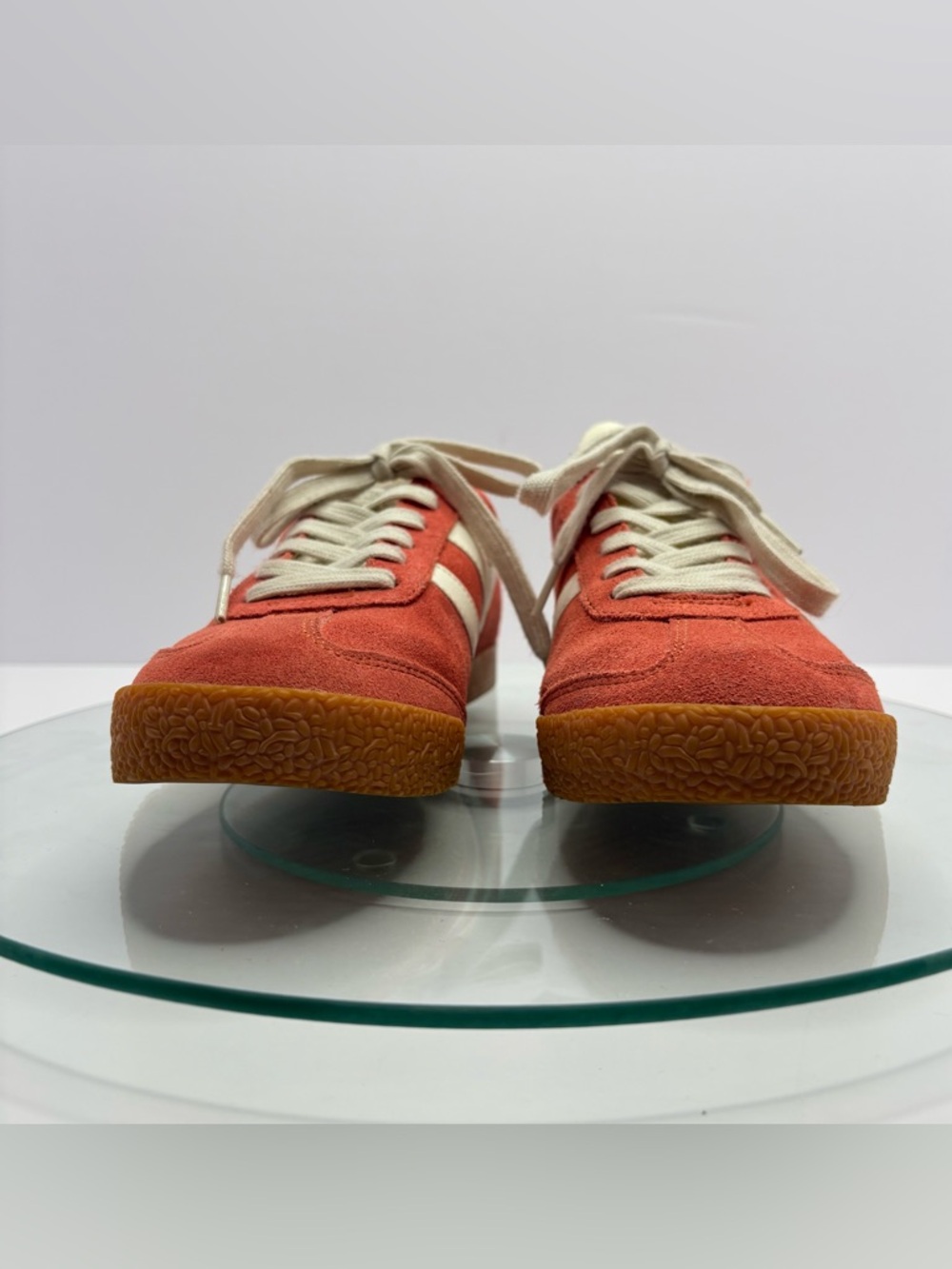 Gola Elan Sneakers Coral Pink Suede Leather Gum Sole Retro Bold Women’s 7.5 - Picture 4 of 11